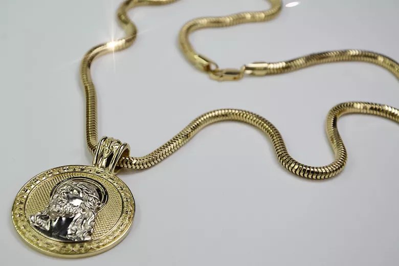 Colgante de oro (plata) Jesus & Rope chain (diferentes gramajes)