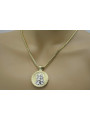 Gold (silver) pendant Jesus & Rope chain (different weights)