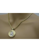 Gold (silver) pendant Jesus & Rope chain (different weights)