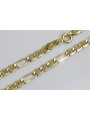 Italian yellow 14k gold Guccistyle Figaro chain cc046y