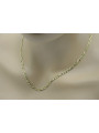 Italian yellow 14k gold Guccistyle Figaro chain cc046y