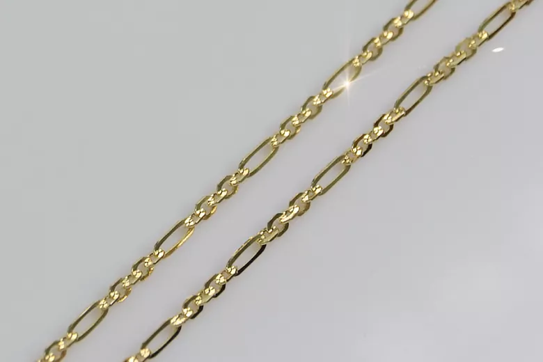 Yellow rose gold chain ★ russiangold.com ★ Gold 585 333 Low price