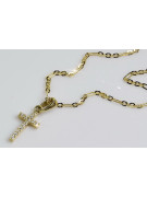 Catholic Cross & Anchor 14 Karat Goldkette ctc012y&cc084y