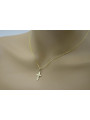 Gold Orthodox cross with chain ★ zlotychlopak.pl ★ Gold sample 585 333 Low price