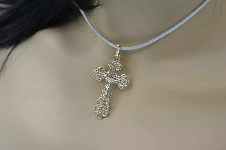 Croix ★ orthodoxe d’or russiangold.com ★ or 585 333 Prix bas