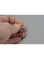 Vintage silver rose gold plated 925 Alexandrite Ruby Emerald Sapphire Aquamarine Zircon ... earrings vec074rp