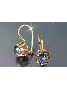 Vintage silver rose gold plated 925 Alexandrite Ruby Emerald Sapphire Aquamarine Zircon ... earrings vec092rp