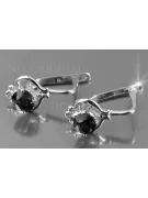 Russe soviétique argent rose or plaqué 925 Alexandrite Rubis Émeraude Saphir Aigue-marine Zircon ... Boucles d’oreilles VEC099SG