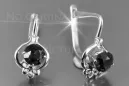 Russe soviétique argent rose or plaqué 925 Alexandrite Rubis Émeraude Saphir Aigue-marine Zircon ... Boucles d’oreilles VEC099SG