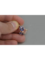 Vintage silver rose gold plated 925 Alexandrite Ruby Emerald Sapphire Aquamarine Zircon ... earrings vec111rp