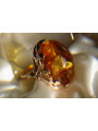 Russian rose Soviet pink USSR red 585 583 gold amber ring vrab009