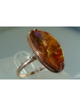 Russian rose Soviet pink USSR red 585 583 gold amber ring vrab027