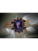 Russe soviétique rose 14k 585 or Alexandrite Rubis Émeraude Saphir Zircon bague vrc013