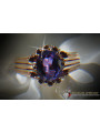 Russian Soviet rose 14k 585 gold Alexandrite Ruby Emerald Sapphire Zircon ring  vrc013