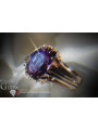 Russe soviétique rose 14k 585 or Alexandrite Rubis Émeraude Saphir Zircon bague vrc013