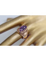 Russe soviétique rose 14k 585 or Alexandrite Rubis Émeraude Saphir Zircon bague vrc020