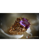 Anillo de zircón esmeralda esmeralda rusa rosa 14k 585 oro Alejandrita Rubí Esmeralda Zafiro vrc021