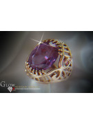 Russe soviétique rose 14k 585 or Alexandrite Rubis Émeraude Saphir Zircon bague vrc024