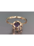 Russe soviétique rose 14k 585 or Alexandrite rubis émeraude saphir Zircon bague vrc051