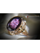 Russe soviétique rose 14k 585 or Alexandrite Rubis Émeraude Saphir Zircon bague vrc061