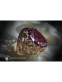 Rus sovietic a crescut 14k 585 aur Alexandrite Ruby Emerald Safir Zircon inel vrc074