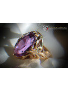 Russe soviétique rose 14k 585 or Alexandrite Rubis Émeraude Saphir Zircon bague vrc082