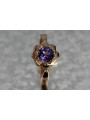 Russian Soviet rose 14k 585 gold Alexandrite Ruby Emerald Sapphire Zircon ring  vrc083