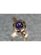 Russe soviétique rose 14k 585 or Alexandrite Rubis Émeraude Saphir Zircon bague vrc083