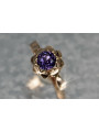 Russian Soviet rose 14k 585 gold Alexandrite Ruby Emerald Sapphire Zircon ring  vrc083