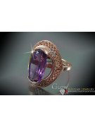 Russe soviétique rose 14k 585 or Alexandrite Rubis Émeraude Saphir Zircon bague vrc119