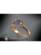 Russe soviétique rose 14k 585 or Alexandrite Rubis Émeraude Saphir Zircon bague vrc122