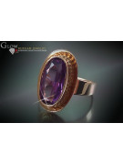 Russe soviétique rose 14k 585 or Alexandrite Rubis Émeraude Saphir Zircon bague vrc123