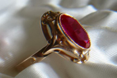 Russian Soviet rose 14k 585 gold Alexandrite Ruby Emerald Sapphire Zircon ring  vrc128