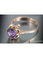 Russe soviétique rose 14k 585 or Alexandrite Rubis Émeraude Saphir Zircon bague vrc131