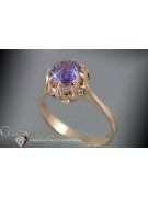 Russe soviétique rose 14k 585 or Alexandrite Rubis Émeraude Saphir Zircon bague vrc131