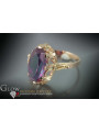 Russe soviétique rose 14k 585 or Alexandrite Rubis Émeraude Saphir Zircon bague vrc134