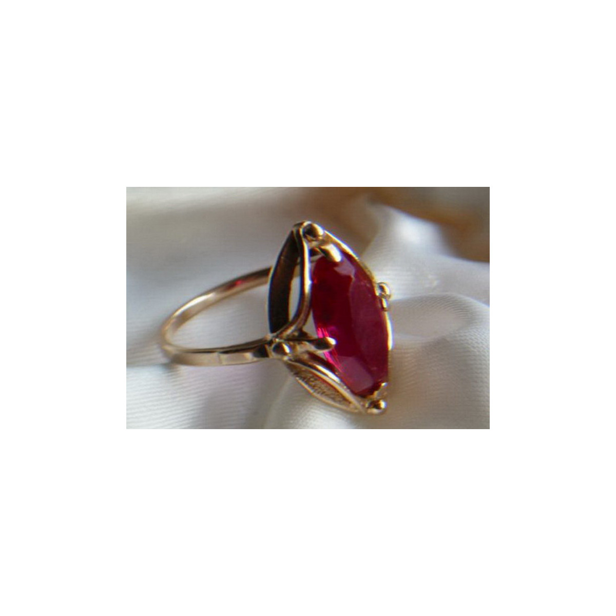 Russe soviétique rose 14k 585 or Alexandrite Rubis Émeraude Saphir Zircon bague vrc140