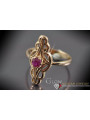 Russie soviétique rose 14k 585 or Alexandrite rubis émeraude saphir Zircon bague vrc145