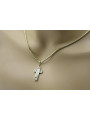 Yellow 14k gold Catholic cross snake chain ctc025yw&cc020y