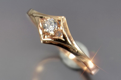 Ruso Soviet rosa 14k 585 oro Alejandrita Rubí Esmeralda Zafiro Zircón anillo vrc351