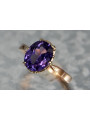 Russie soviétique rose 14k 585 or Alexandrite rubis émeraude saphir Zircon bague vrc354