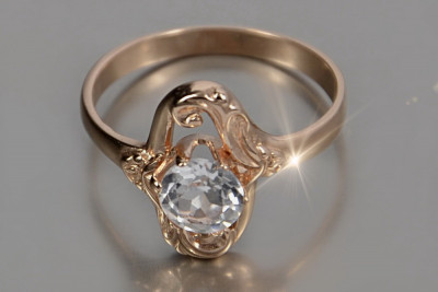 Russisch Sowjetrosa 14 Karat 585 Gold Alexandrit Rubin Smaragd Saphir Zirkon Ring vrc358