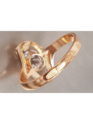 Russisch Sowjetrosa 14 Karat 585 Gold Alexandrit Rubin Smaragd Saphir Zirkon Ring vrc358