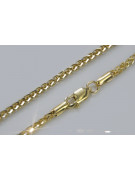 Yellow white 585 14k bicolor gold Spiga chain cc036yw