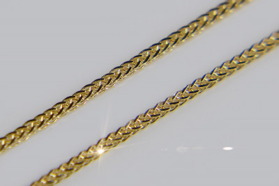 Yellow white 585 14k bicolor gold Spiga chain cc036yw
