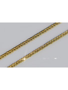 Gelb weiß 585 14k bicolor gold Spiga Kette cc036yw