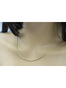 Italian yellow 585 14k gold Spiga chain cc036y