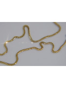 Italienisch gelb 585 14 Karat Gold Spiga Kette cc036y