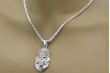 Sterling silver 925 Jesus pendant & chain pj001sM&cc014s