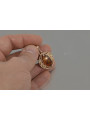 "Pendentif d'Origine Ambre et Or Rose 14 Carats, Style Vintage" vpab004